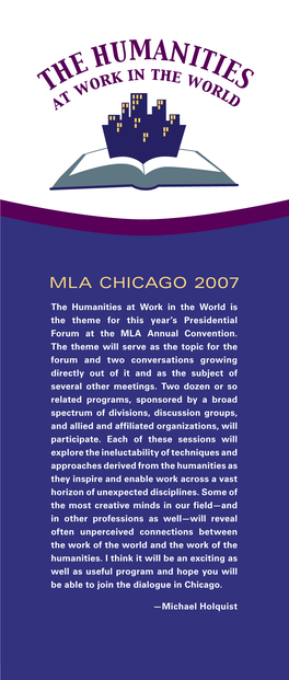 MLA Chicago 2007