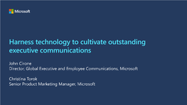 Harness Technology to Cultivate Outstanding Executive Communications Times…They Keep on Changing