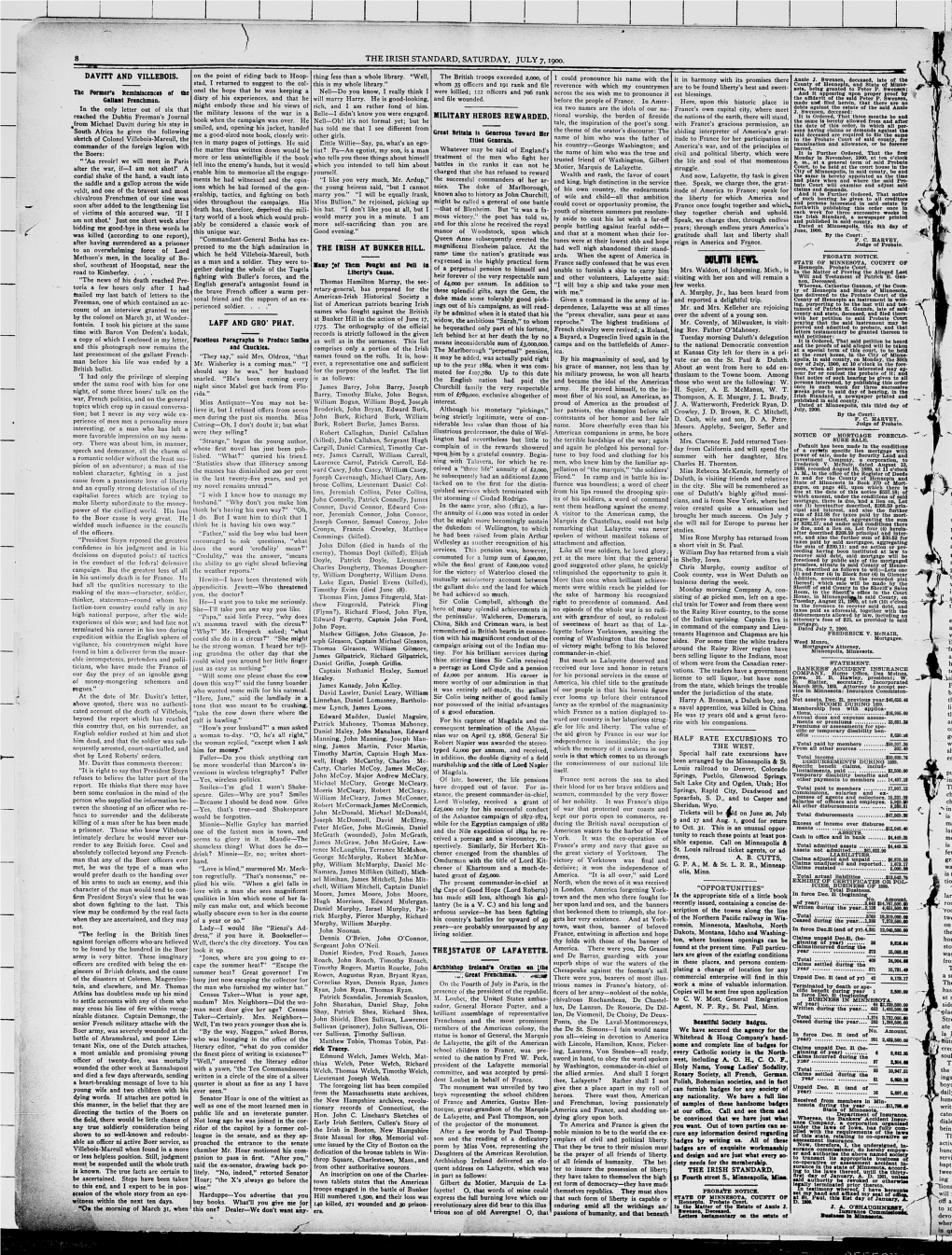 The Irish Standard. (Minneapolis, Minn. ; St. Paul, Minn.), 1900-07