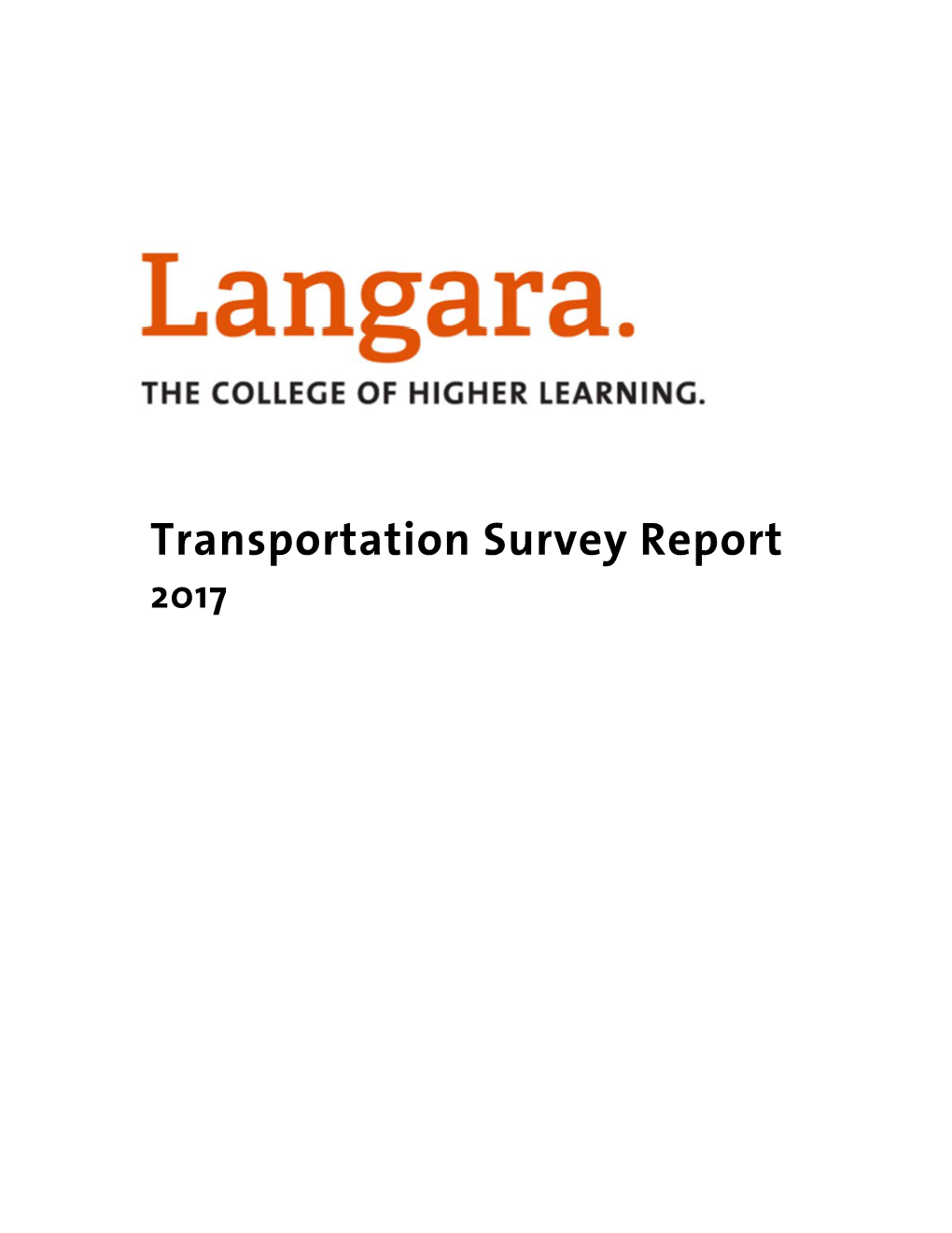 Transportation Survey Report 2017