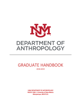 Graduate Handbook 2018-2019