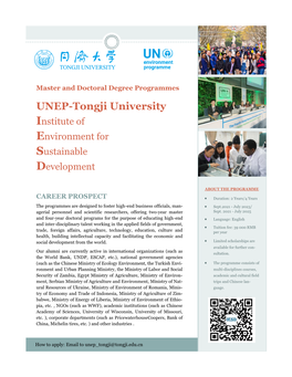 UNEP-Tongji University Institute of Environment for Sustainable Development