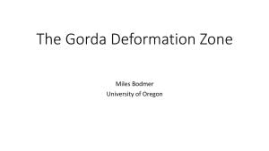 The Gorda Deformation Zone
