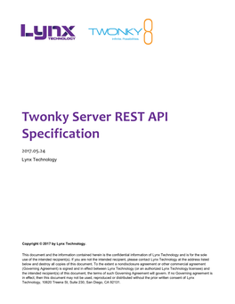 Twonky Server REST API Specification