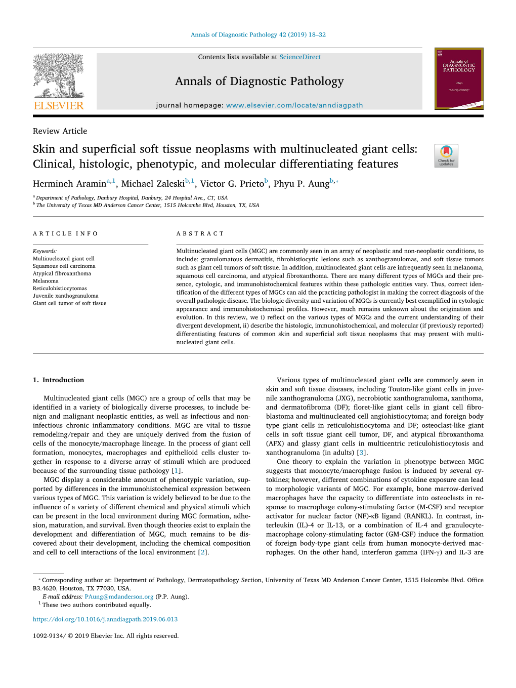 Skin-And-Superficial-Soft-Tissue-Neoplasms-With-Multinuclea 2019 Annals-Of-D.Pdf