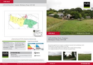 Guide Price £725,000 LOTS 2/3 Rhos Farm, Trelystan, Welshpool, Powys
