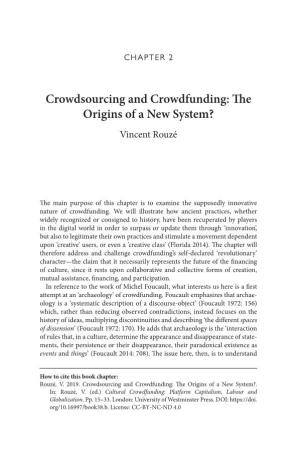 Cultural Crowdfunding:Platform Capitalism, Labour, and Globalization
