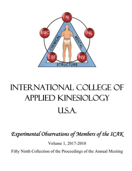 International College of Applied Kinesiology U.S.A