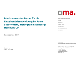 Interkommunales Forum Für Die Einzelhandelsentwicklung Im Raum Südstormarn/ Herzogtum Lauenburg/ Hamburg-Ost