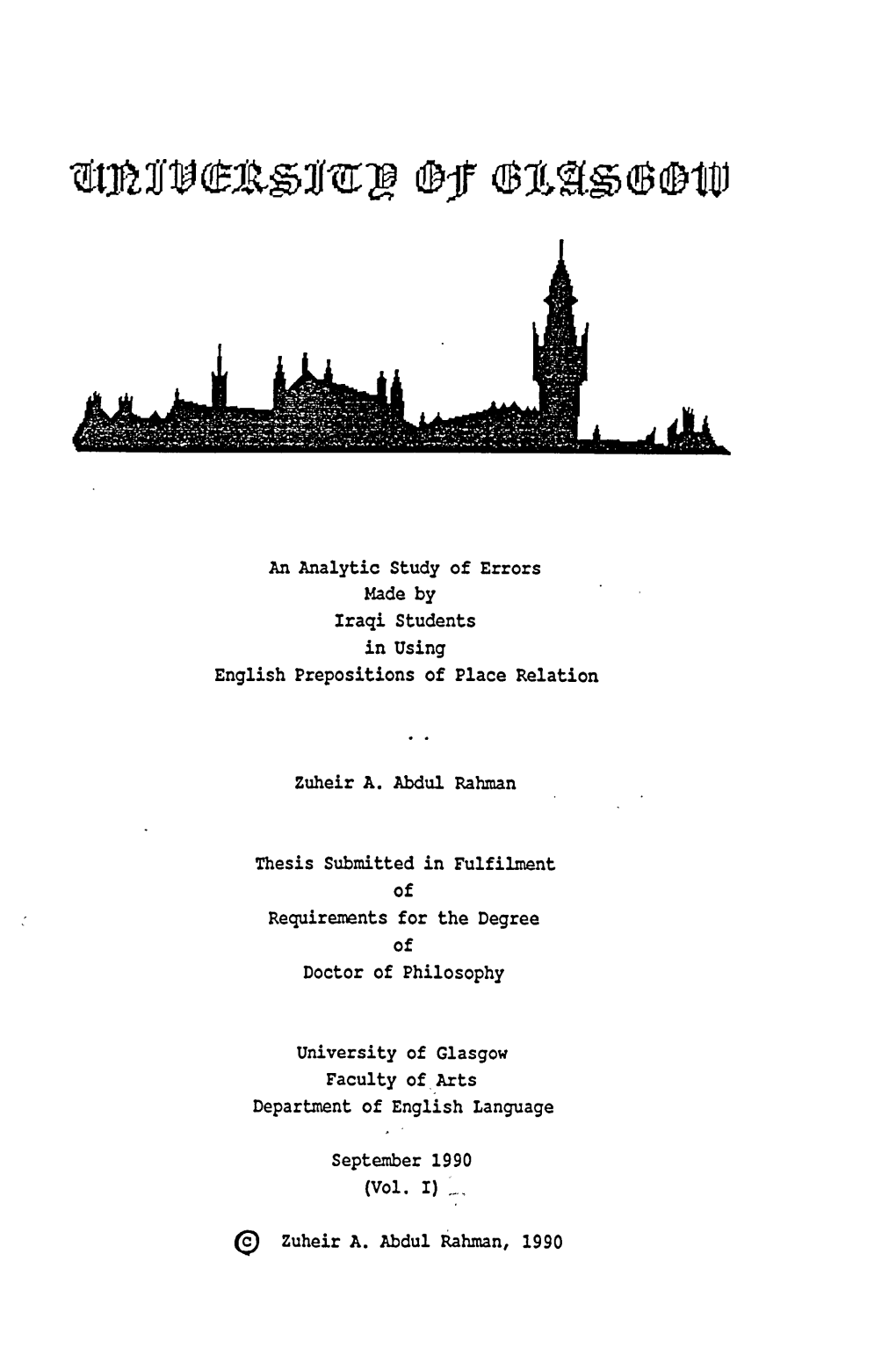 Iraqi Students in Using English Prepositions of Place Relation