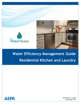 Water Efficiency Management Guide Residential Kitchen and Laundry