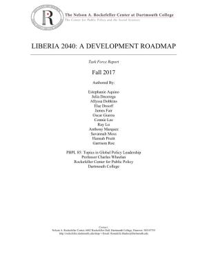 Liberia 2040: a Development Roadmap ______