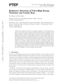Radiowave Detection of Ultra-High Energy Neutrinos and Cosmic Rays