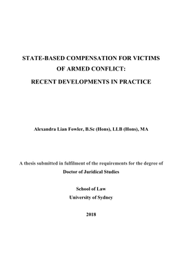 State-Based Compensation for Victims of Armed Conflict