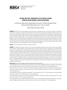 Volume and Heat Transports in the World Oceans from an Ocean General Circulation Model