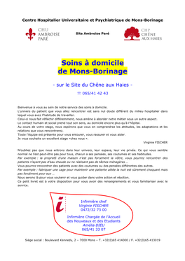 Soins À Domicile De Mons-Borinage