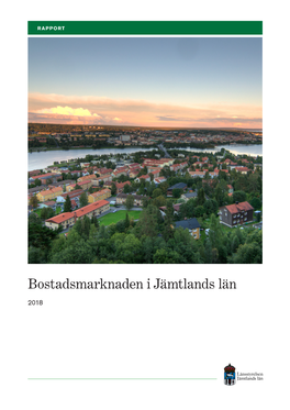 Bostadsmarknaden I Jämtlands Län 2018