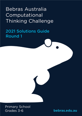 Bebras Australia Computational Thinking Challenge