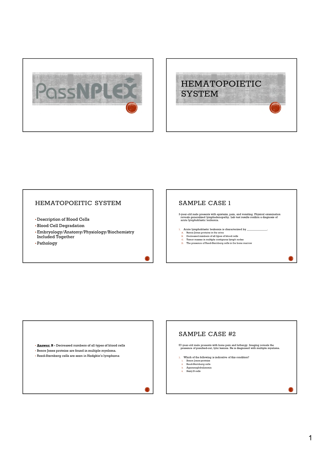 Hematopoietic System