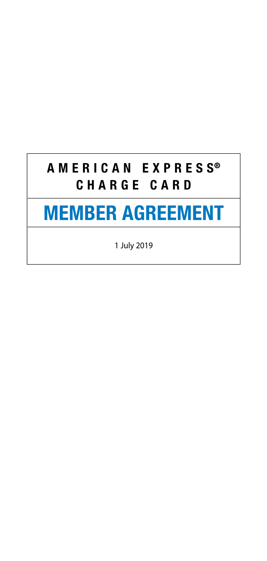 Member Agreement