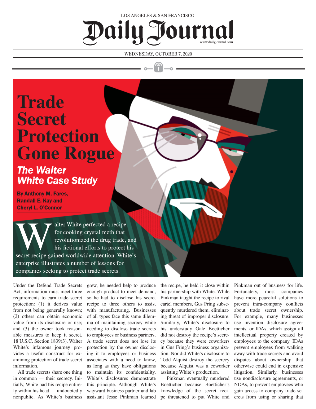 Trade Secret Protection Gone Rogue the Walter White Case Study by Anthony M