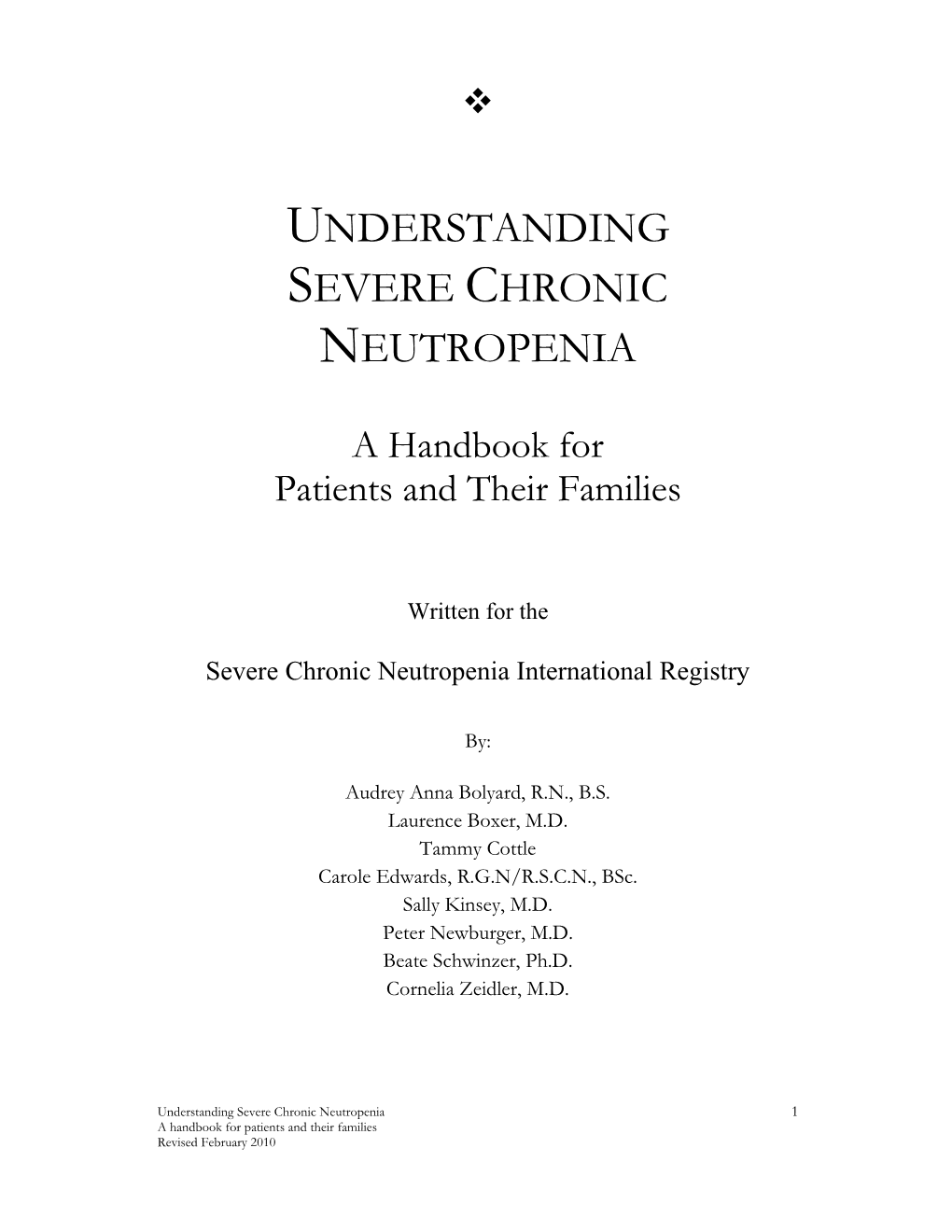 Patient Handbook 3-2-10