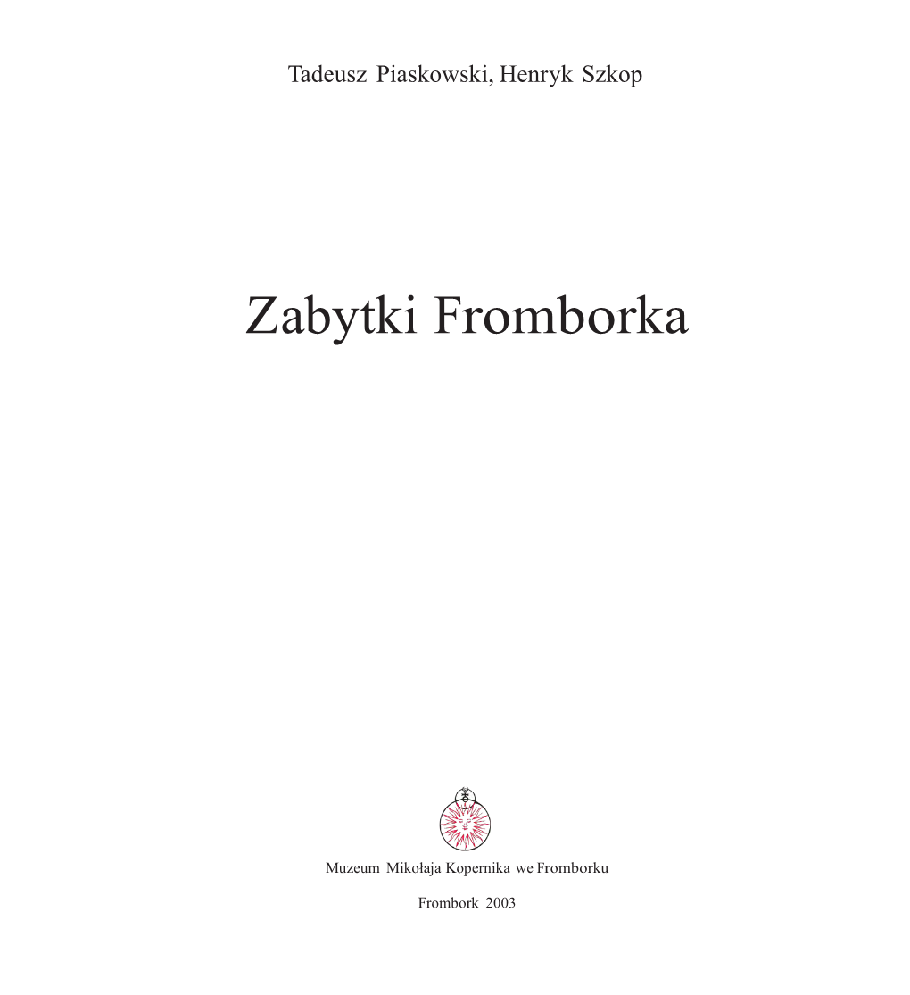 Zabytki Fromborka