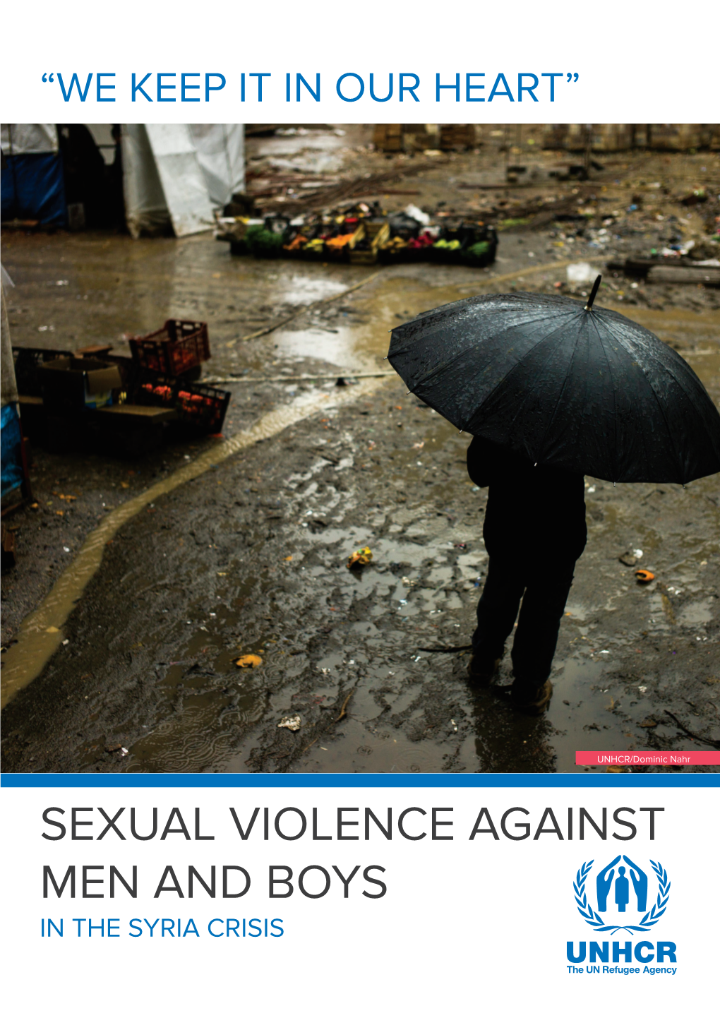 SEXUAL VIOLENCE AGAINST MEN and BOYS in the SYRIA CRISIS Sexual Violence Against Men and Boys in the SYRIA CRISIS