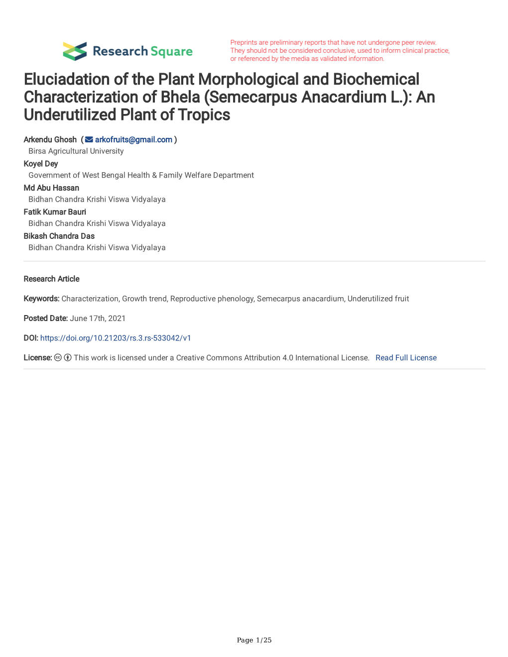 (Semecarpus Anacardium L.): an Underutilized Plant of Tropics