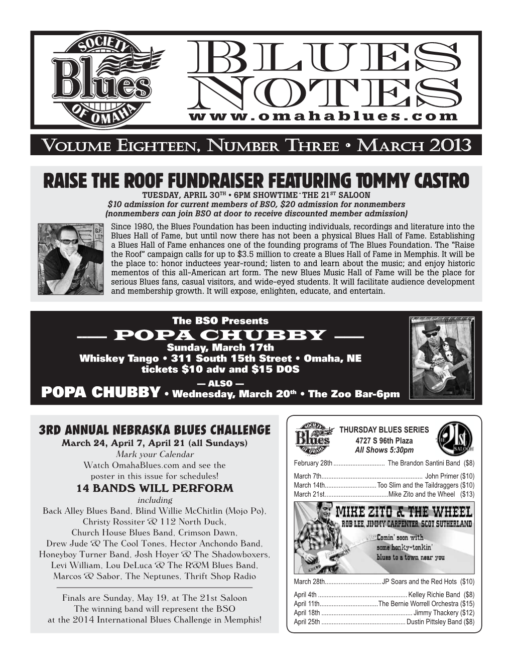 Blues Notes March 2013