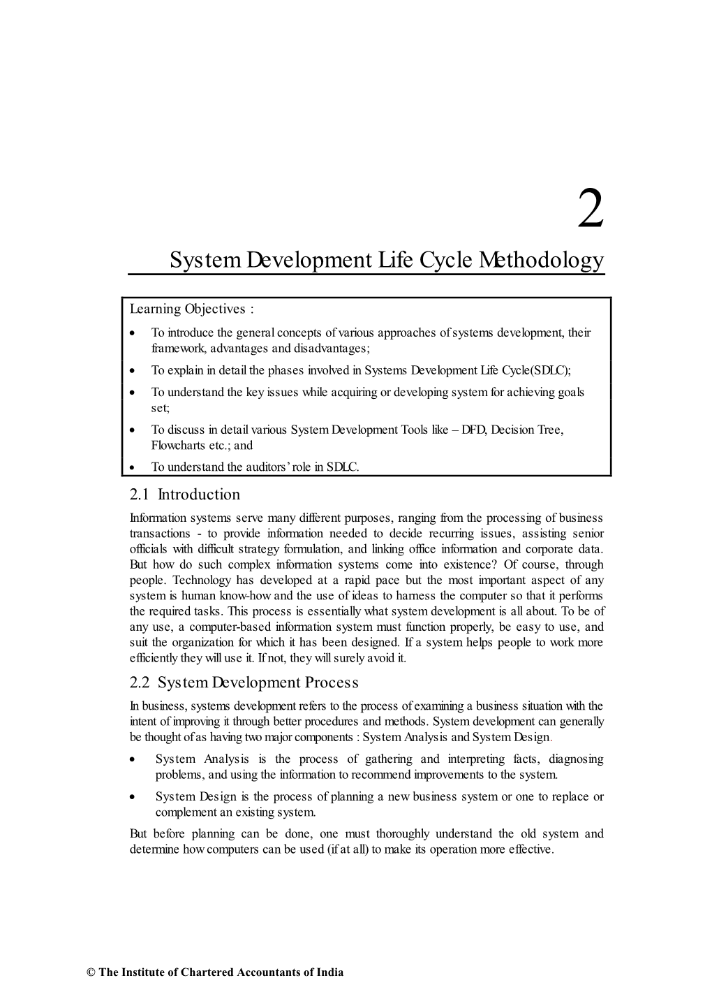System Development Life Cycle Methodology