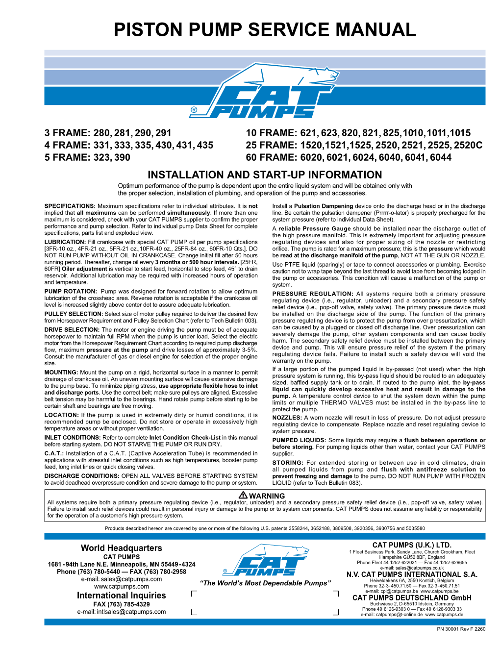 Piston Pump Service Manual