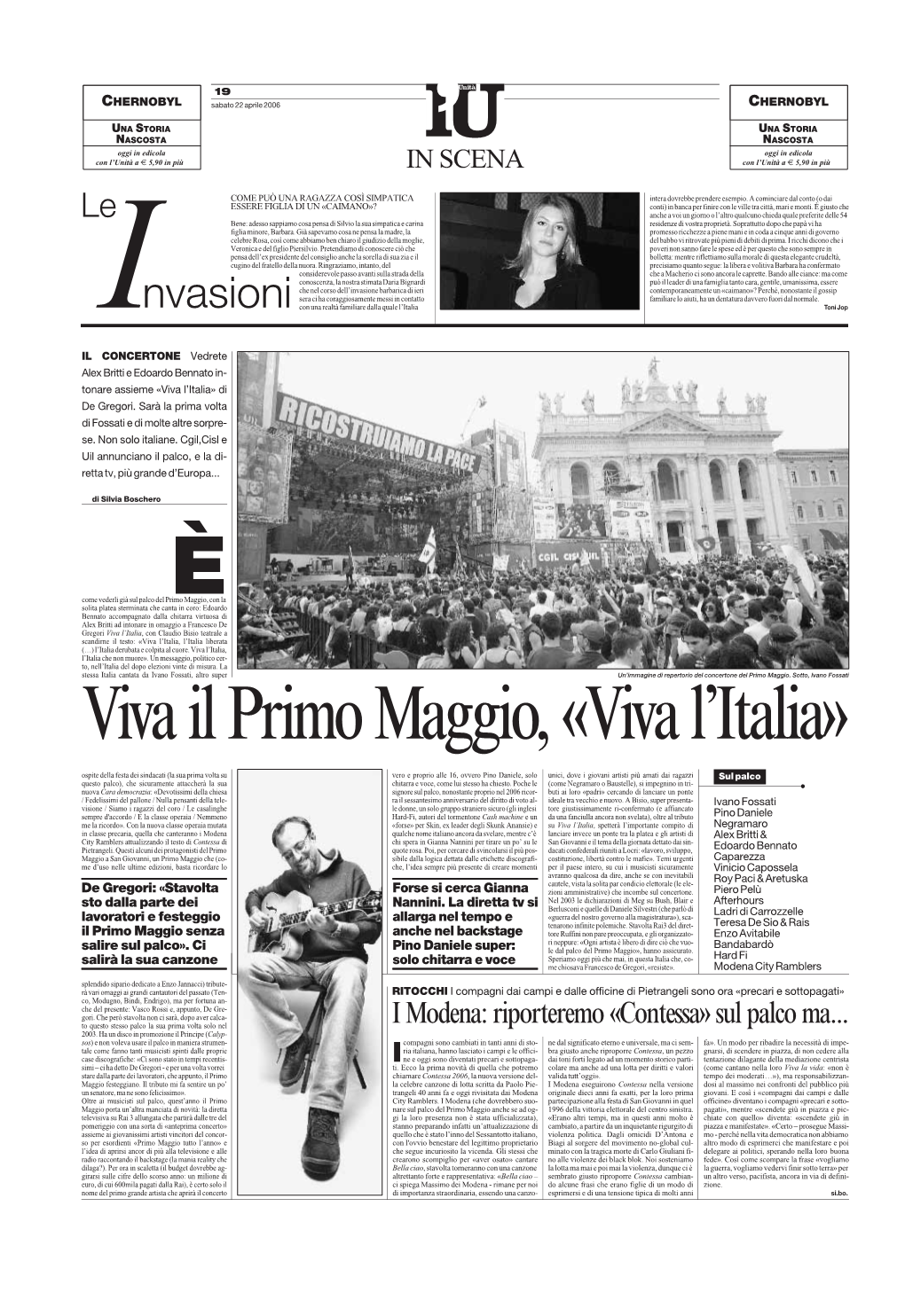 I Modena: Riporteremo «Contessa» Sul Palco Ma... to Questo Stesso Palco La Sua Prima Volta Solo Nel 2003