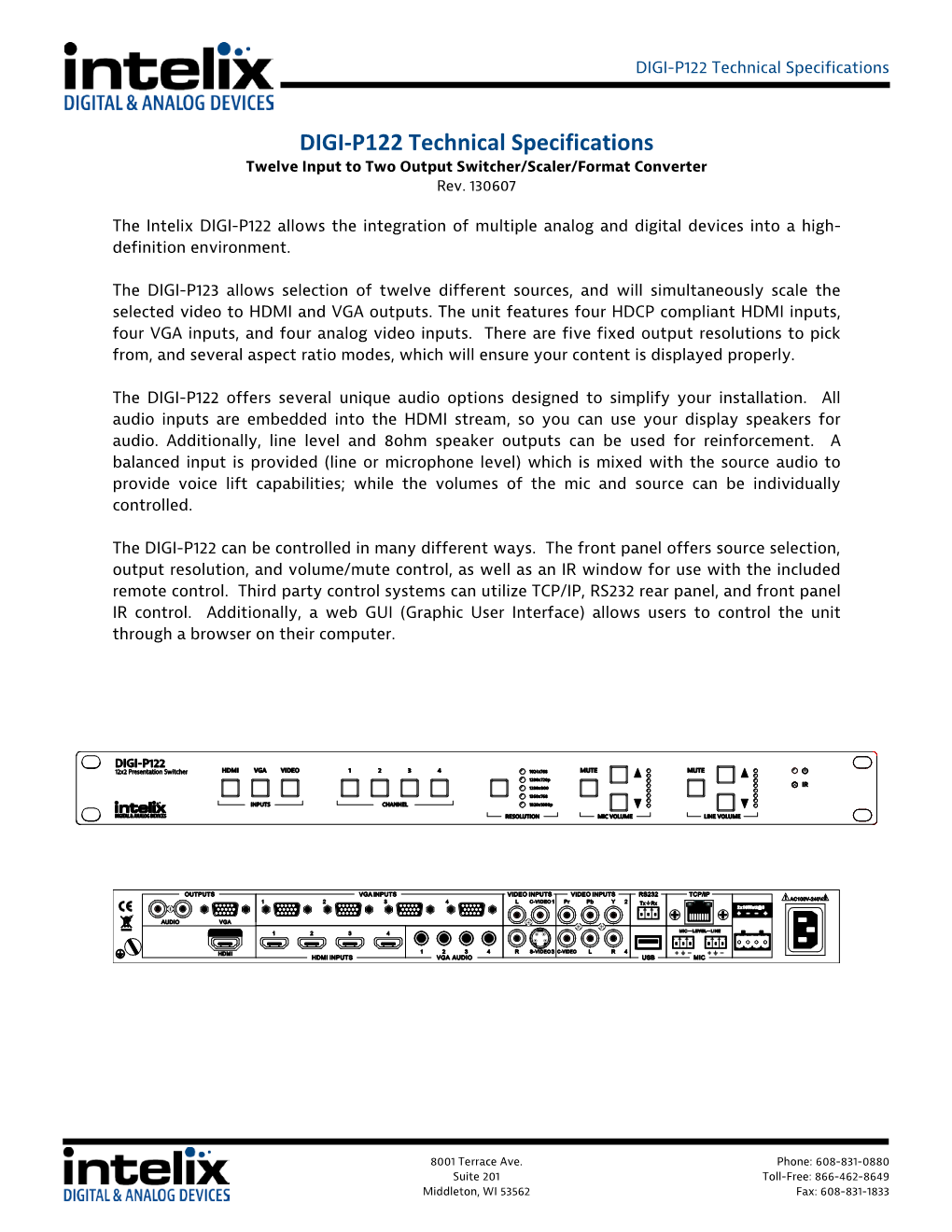 Technical Specifications