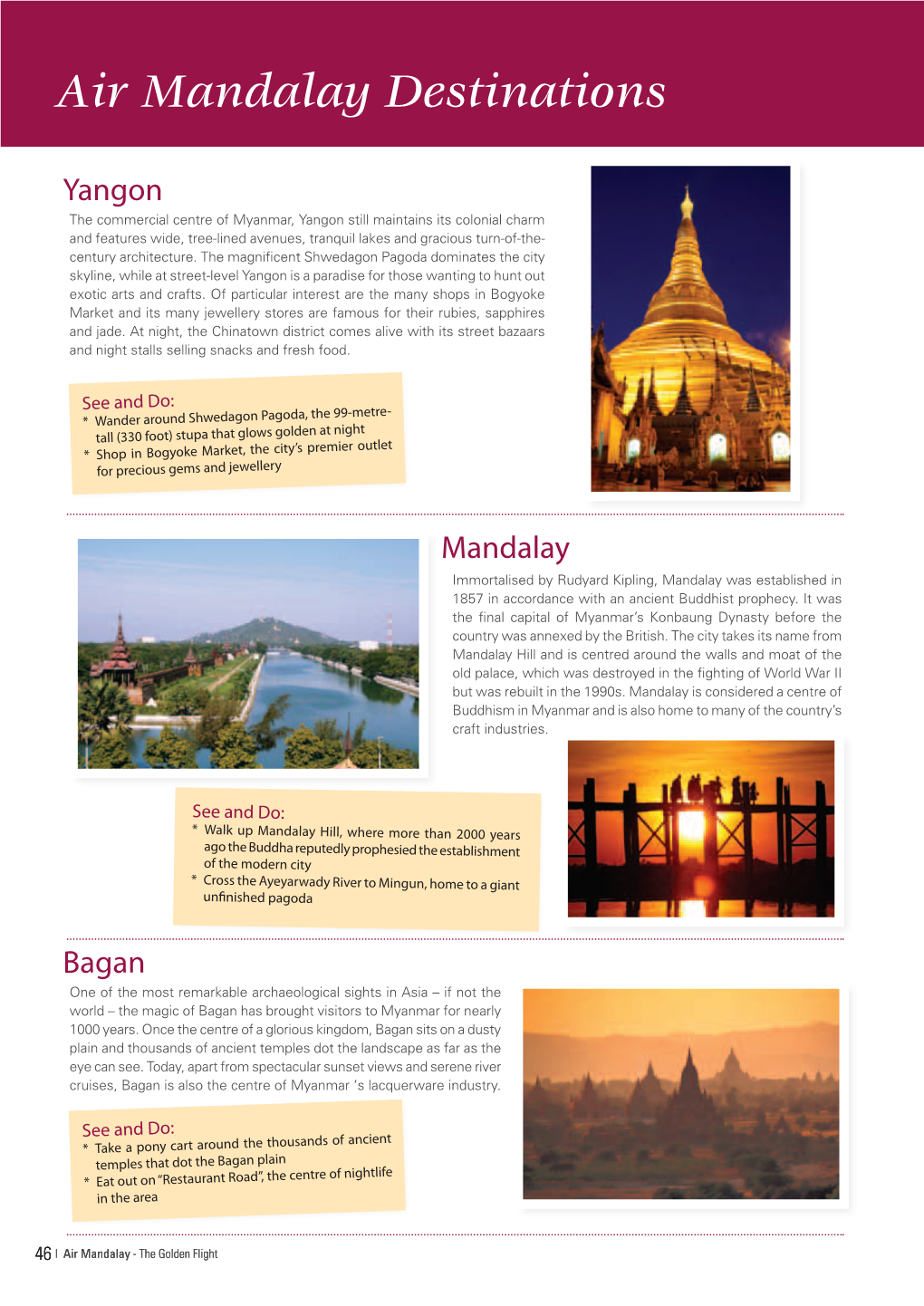 Air Mandalay Destinations