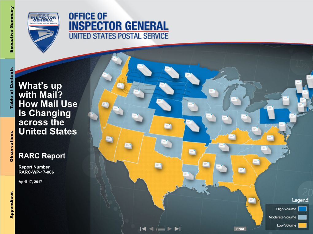 What's up with Mail? How Mail Use Is Changing Across the United States