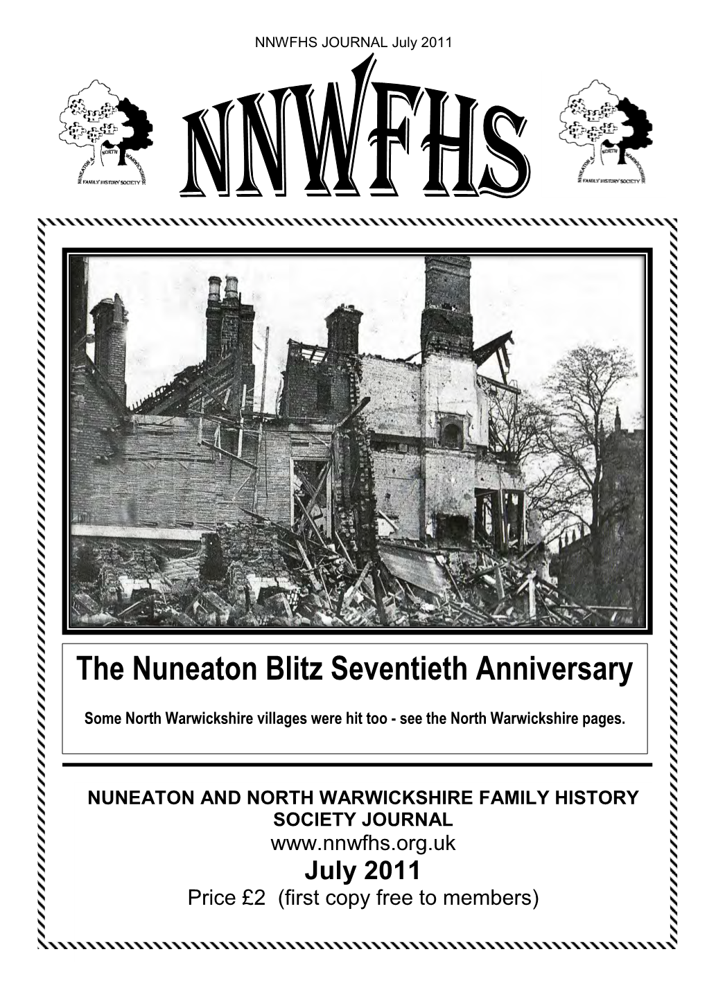 The Nuneaton Blitz Seventieth Anniversary