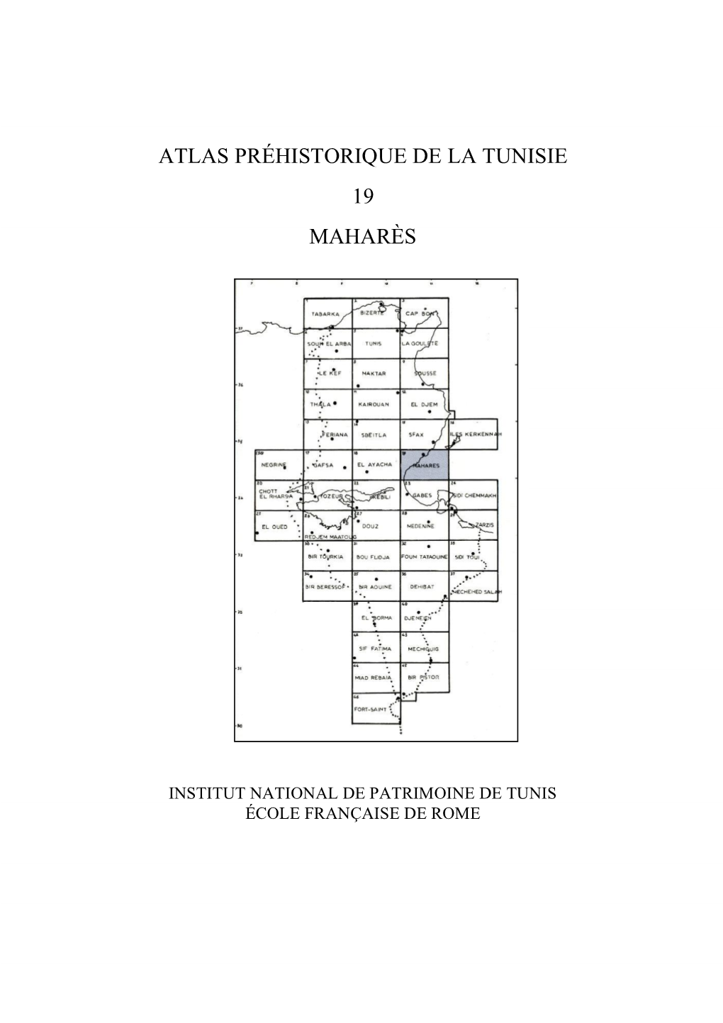 Atlas Préhistorique De La Tunisie 19 Maharès