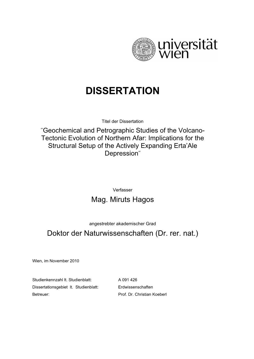 Dissertation