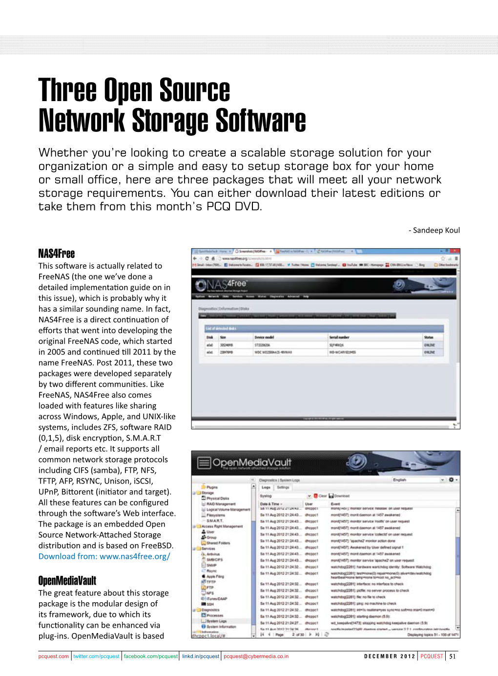Three Open Source Network Storage Software