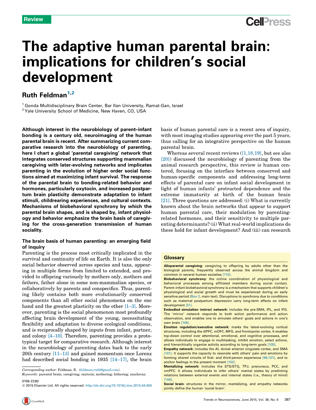 The Adaptive Human Parental Brain