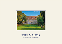The Manor Stadhampton • Oxfordshire