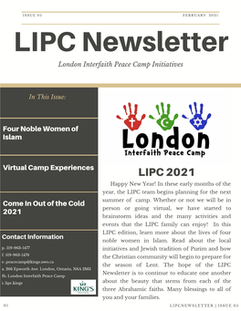 5. LIPC February Newsletter
