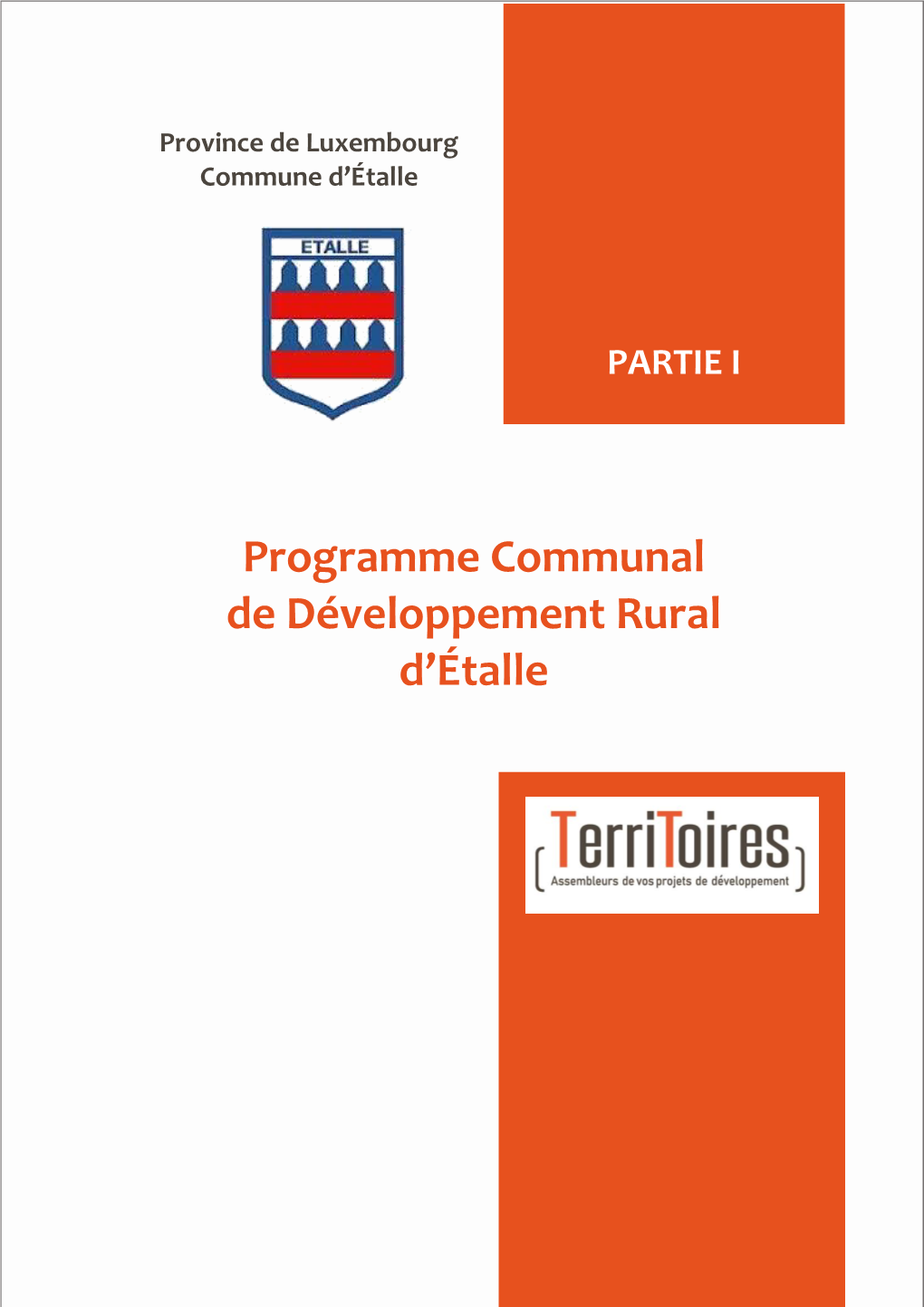 Programme Communal De Développement Rural D'étalle