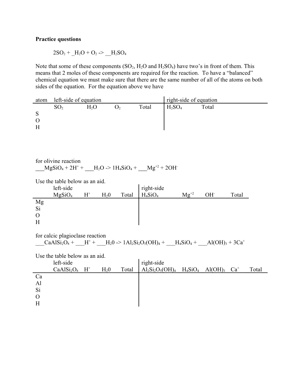 Practice Questions s2