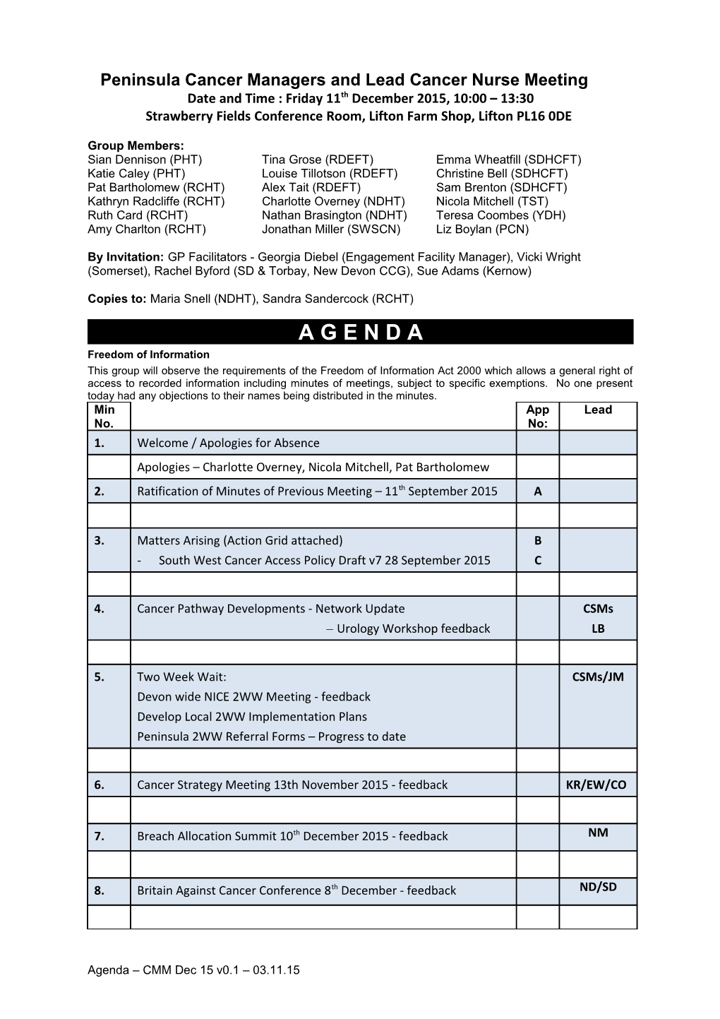 RCHT Information Governance Steering Group (IGSG)