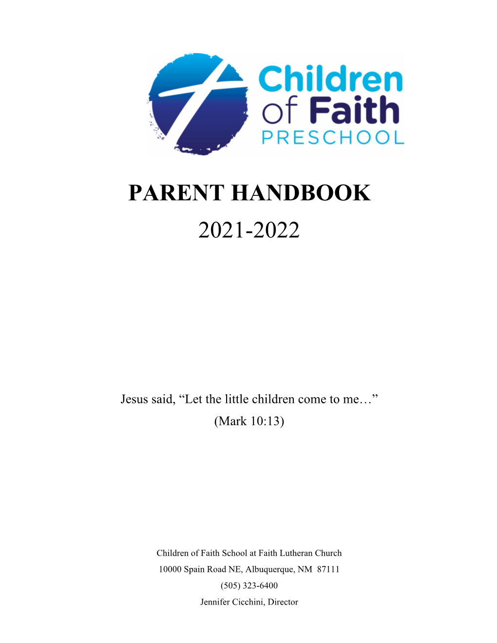 Parent Handbook 2021-2022