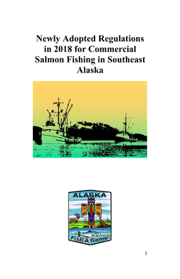 Newly Adopted Regulations in 2018 for Commercial Salmon Fishing in Southeast Alaska