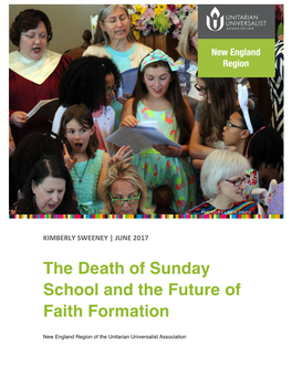 The Death of Sunday School and the Future of Faith Formation