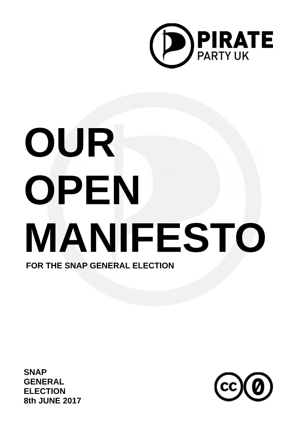 Pirate Party 2017 Manifesto